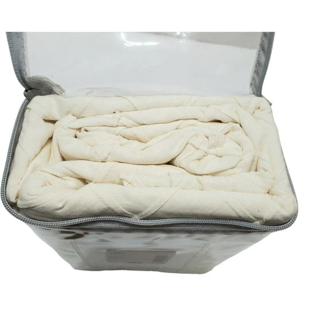 New Bed Skirt Twin Diamond Pin Tuck Bed Mattress Cover Cream JC Penney Vintage